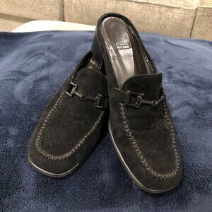 Stuart Weitzman Women's Black Suede Mules/Clogs, Size 8.5 B